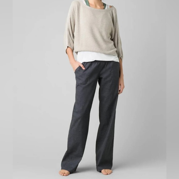 Prana Pants - Like New Prana Mantra Lightweight Hemp Pant Women’s Medium Gray Heather